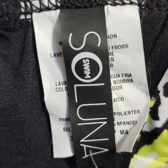 Soluna Swim Neon Leopard Into The Wild Printed Halter Bikini Swim Top Large NEW - Picture 4 of 6